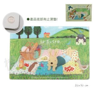 法國兔強化玻璃砧板-野餐(盒裝)