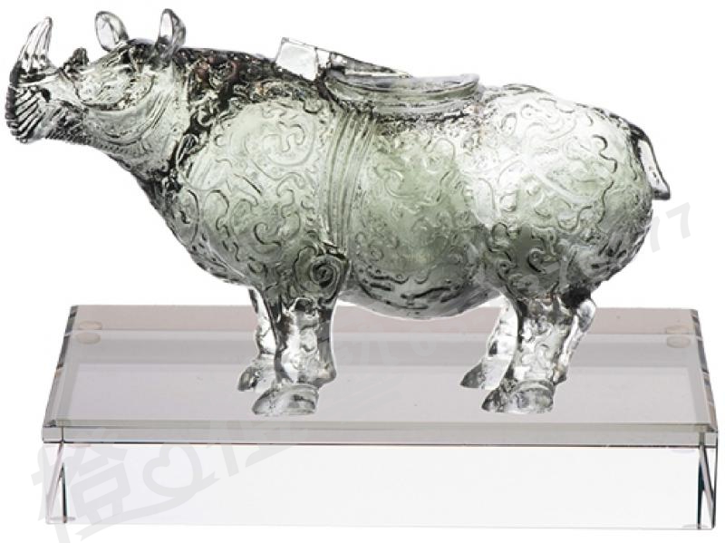 琉璃獎座「開拓 無所畏懼」-獎牌獎座獎盃藝品「退休、績優表揚、升官、榮陞」-鏤空彩色琉璃