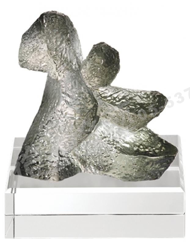 琉璃獎座「超越系列」-獎牌獎座獎盃藝品「退休、績優表揚、升官、榮陞」-鏤空彩色琉璃