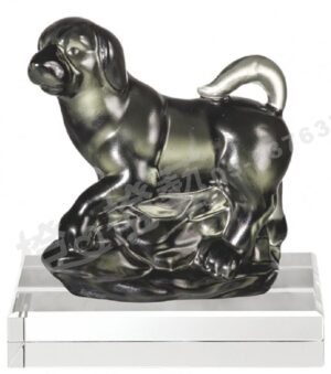 琉璃獎座「忠誠」-獎牌獎座獎盃藝品「退休、績優表揚、升官、榮陞」-鏤空彩色琉璃