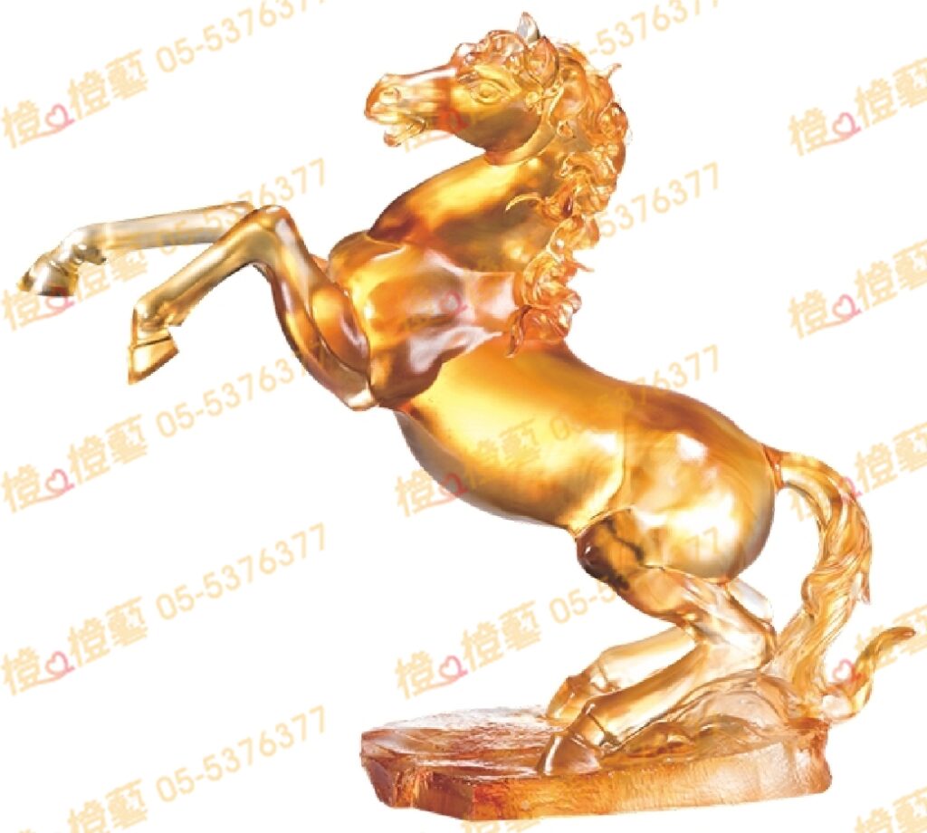 琉璃獎座「王者之風」-獎牌獎座獎盃藝品「退休、績優表揚、升官、榮陞」-鏤空彩色琉璃