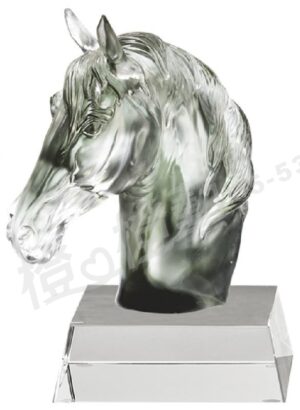琉璃獎座「高瞻之蓄勢待發」-獎牌獎座獎盃藝品「退休、績優表揚、升官、榮陞」-鏤空彩色琉璃