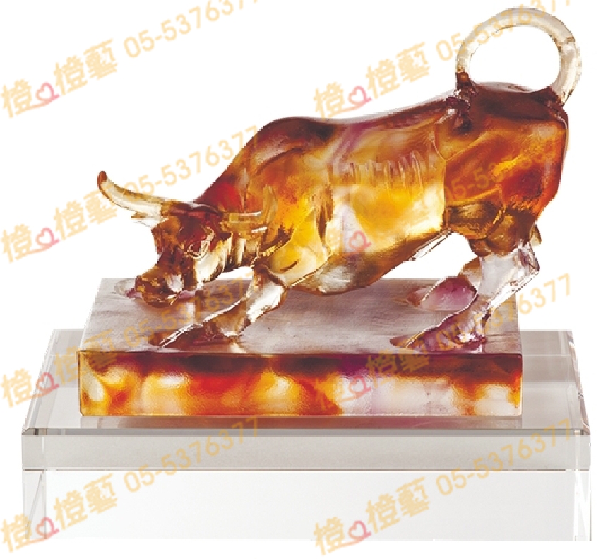 琉璃獎座「勤奮」-獎牌獎座獎盃藝品「退休、績優表揚、升官、榮陞」-鏤空彩色琉璃