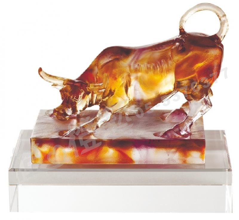 琉璃獎座「勤奮」-獎牌獎座獎盃藝品「退休、績優表揚、升官、榮陞」-鏤空彩色琉璃