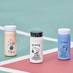 SNOOPY 史努比-餅乾真空保溫口袋杯/環保杯/隨行杯/咖啡杯/水壺