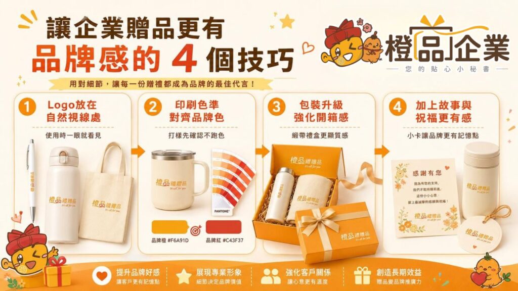 讓企業贈品更有品牌感的 4 個技巧