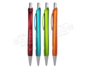 噴漆極光原子筆-藍色/大容量筆芯/禮品贈品/辦公文具